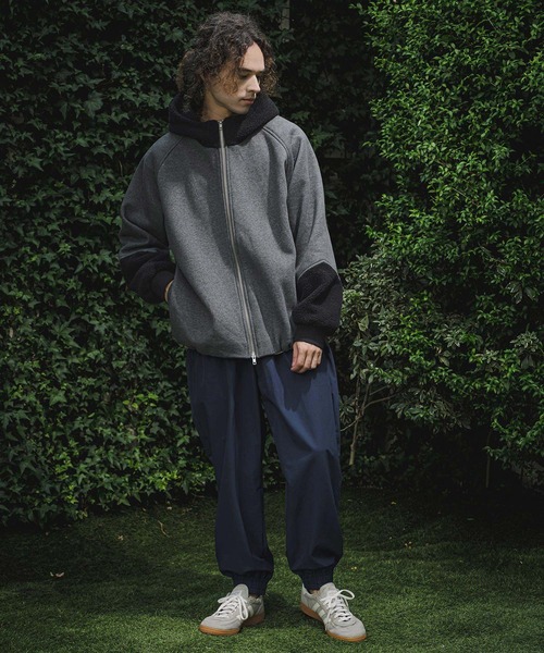 CAMBIO(カンビオ)の「mj11910- Boa Sweat Combo Zip Hoodie ジップパーカー(A74426cmb)(その他アウター・メンズ・チャコールグレー/ブラック・S/L/M)」の16枚目の写真