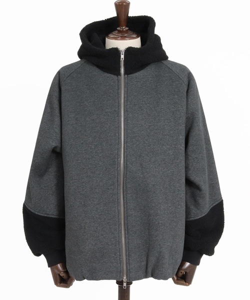 CAMBIO(カンビオ)の「mj11910- Boa Sweat Combo Zip Hoodie ジップパーカー(A74426cmb)(その他アウター・メンズ・チャコールグレー/ブラック・S/L/M)」の19枚目の写真