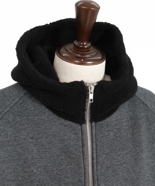 CAMBIO(カンビオ)の「mj11910- Boa Sweat Combo Zip Hoodie ジップパーカー(A74426cmb)(その他アウター・メンズ・チャコールグレー/ブラック・S/L/M)」の21枚目の写真