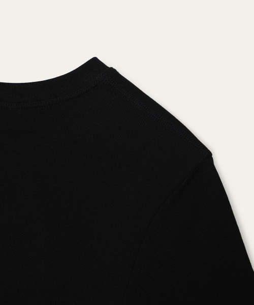 AUBER(オーベル)の「Organic Short Sleeve - Black(Tシャツ/カットソー・レディース・ブラック・1/2)」の5枚目の写真