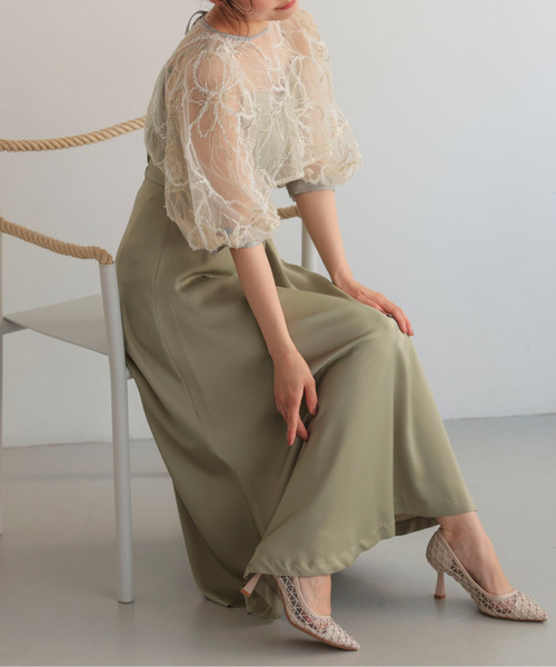 Chillfar（チルファー）の「配色ドレス（ドレス・レディース・マルチ/ベージュ系その他/ブルーグレー・MEDIUM/SMALL）」の19枚目の写真