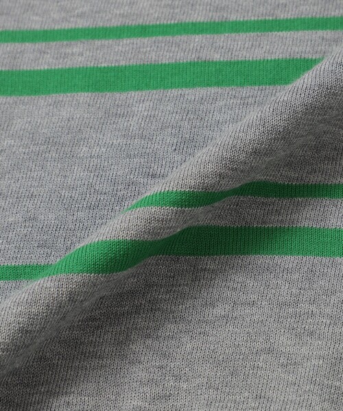 MACKINTOSH PHILOSOPHY(マッキントッシュ フィロソフィー)の「GREY LABEL ファインコットンボーダーポロニット(ポロシャツ・レディース・ブルー/チャコールグレー・2)」の10枚目の写真