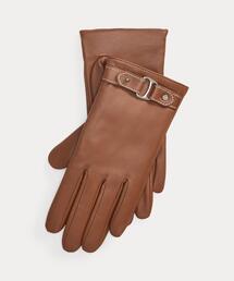 GALA GLOVES/ガーラグローブ】ファー付き シープスキンレザー グローブ