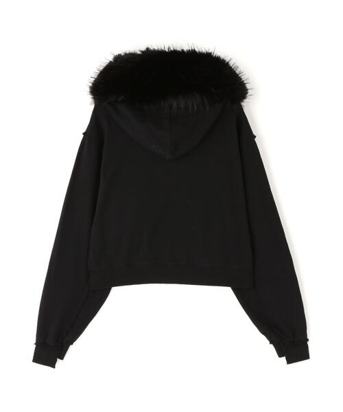 DANKE SCHON(ダンケシェーン)の「DankeSchon/ダンケシェーン/WOMEN FUR SWEAT HOODIE(パーカー・レディース・グレー/ブラック・F)」の9枚目の写真