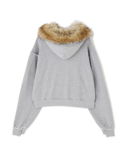 DANKE SCHON(ダンケシェーン)の「DankeSchon/ダンケシェーン/WOMEN FUR SWEAT HOODIE(パーカー・レディース・グレー/ブラック・F)」の14枚目の写真