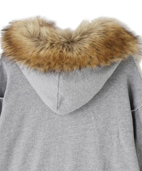 DANKE SCHON(ダンケシェーン)の「DankeSchon/ダンケシェーン/WOMEN FUR SWEAT HOODIE(パーカー・レディース・グレー/ブラック・F)」の20枚目の写真