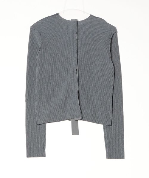 CONZ(コンズ)の「CRISP SNAP CARDIGAN(Tシャツ/カットソー・レディース・ブラック/グレー・FREE)」の3枚目の写真
