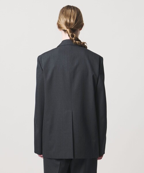 LOEFF(ロエフ)の「<LOEFF>ウールギャバジン 2ボタン ジャケット(テーラードジャケット・レディース・ダークグレー/モカ・1/0)」の9枚目の写真