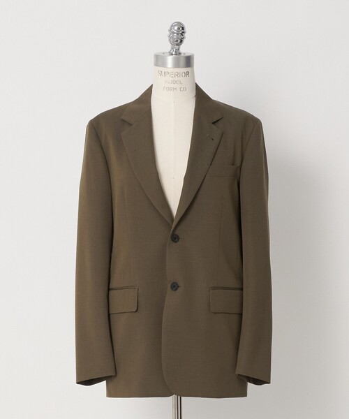 LOEFF(ロエフ)の「<LOEFF>ウールギャバジン 2ボタン ジャケット(テーラードジャケット・レディース・ダークグレー/モカ・1/0)」の21枚目の写真
