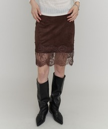 Suede Lace Skirt / スエードレーススカート