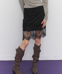 Suede Lace Skirt / スエードレーススカート