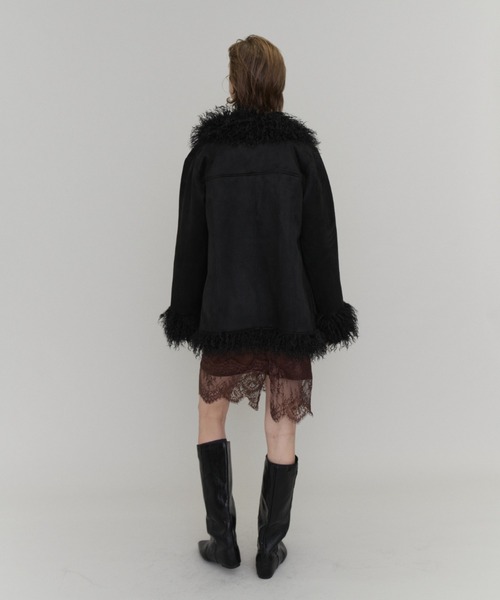 Rohwel(ローウェル)の「Suede Lace Skirt / スエードレーススカート(スカート・レディース・ブラウン/ブラック・FREE)」の13枚目の写真
