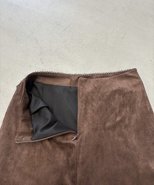 Rohwel(ローウェル)の「Suede Lace Skirt / スエードレーススカート(スカート・レディース・ブラウン/ブラック・FREE)」の17枚目の写真