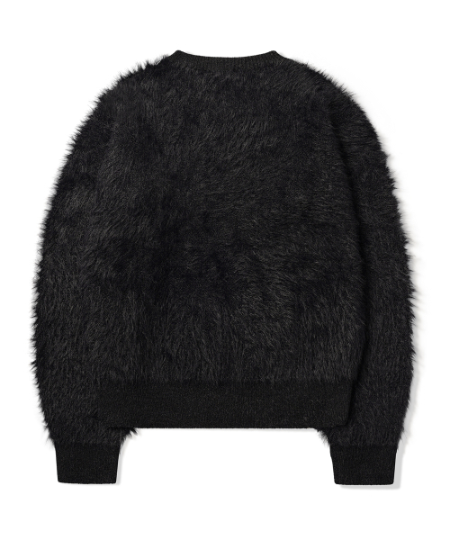 PHOS333（フォースサンサンサン）の「M ヘアリーニットセーター/ブラック（ニット/セーター・メンズ・その他・LARGE）」の2枚目の写真
