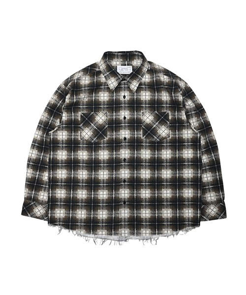 MIYAGIHIDETAKA（ミヤギヒデタカ）の「【MIYAGIHIDETAKA】Printed Nel Shirt（シャツ/ブラウス・メンズ・ブルー/ブラック/ダークブラウン・L/XL）」の7枚目の写真