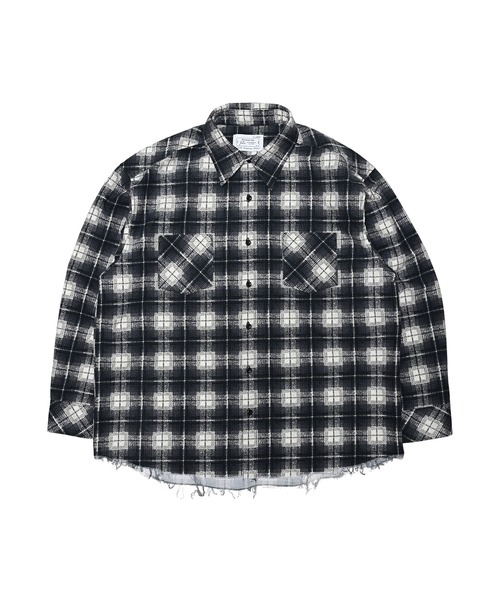 MIYAGIHIDETAKA（ミヤギヒデタカ）の「【MIYAGIHIDETAKA】Printed Nel Shirt（シャツ/ブラウス・メンズ・ブルー/ブラック/ダークブラウン・L/XL）」の4枚目の写真