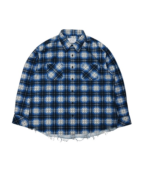 MIYAGIHIDETAKA（ミヤギヒデタカ）の「【MIYAGIHIDETAKA】Printed Nel Shirt（シャツ/ブラウス・メンズ・ブルー/ブラック/ダークブラウン・L/XL）」の10枚目の写真