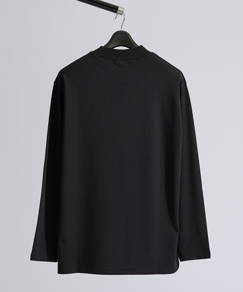 ABAHOUSE(アバハウス)の「【快適速乾】ALL SEASON COTTON モックネック長袖Tシャツ(Tシャツ/カットソー・メンズ・ホワイト/ブラック/グレイッシュベージュ/グレイッシュブルー・44/46/48)」の14枚目の写真
