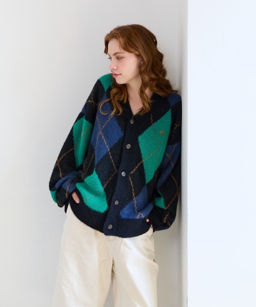 GLOBAL WORK(グローバルワーク)の「【BEVERLY HILLS POLO CLUB】シャギーニットカーディガン/685516(カーディガン/ボレロ・レディース・グレー/ブラック/ブラウン・LARGE/MEDIUM/SMALL)」の5枚目の写真