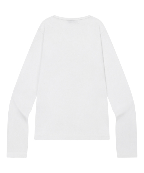MUCENT(ムセント)の「レルボル ジブリ ハート ロングスリーブTシャツ (2カラー)(Tシャツ/カットソー・レディース・ホワイト/ブラック・FREE)」の7枚目の写真