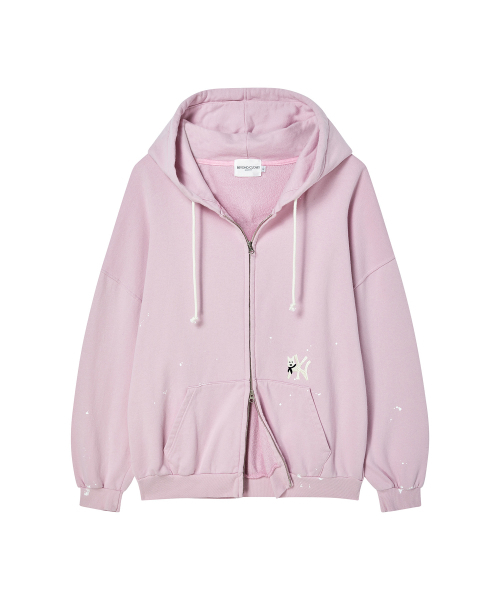 Beyond Closet（-）の「ILP ハンドペインテッドジップアップフードパーカー ピンク（パーカー・メンズ・その他・MEDIUM/LARGE）」の3枚目の写真