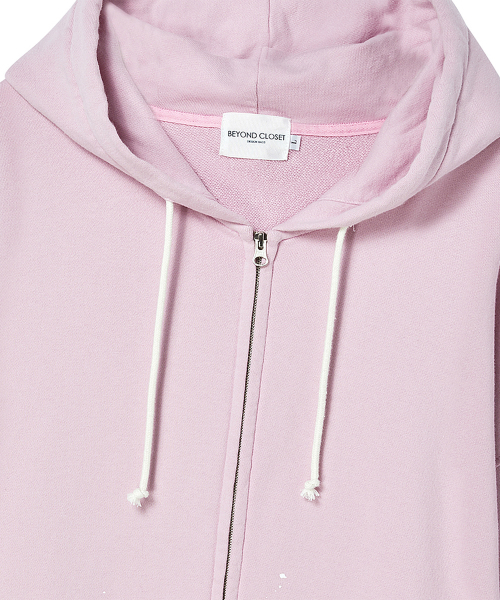Beyond Closet（-）の「ILP ハンドペインテッドジップアップフードパーカー ピンク（パーカー・メンズ・その他・MEDIUM/LARGE）」の5枚目の写真