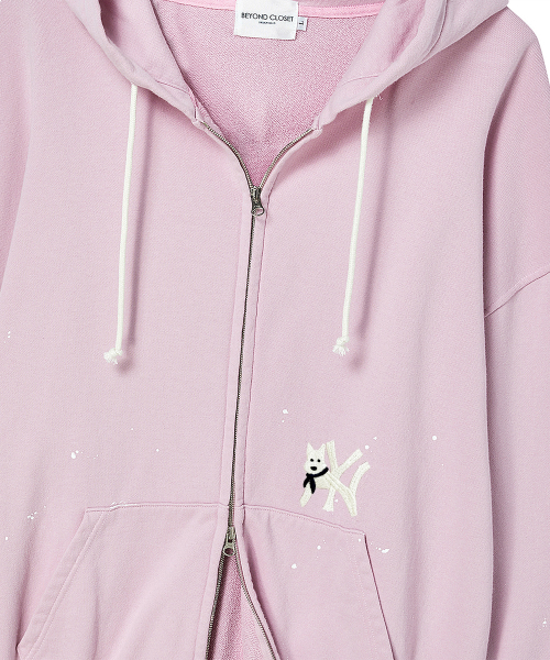 Beyond Closet（-）の「ILP ハンドペインテッドジップアップフードパーカー ピンク（パーカー・メンズ・その他・MEDIUM/LARGE）」の7枚目の写真