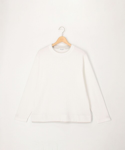 NOLLEY'S LIGHT(ノーリーズライト)の「TCワッフルフェイクレイヤードロンT(Tシャツ/カットソー・メンズ・チャコールグレー/ネイビー/グレイッシュベージュ/ホワイト・L/M)」の11枚目の写真
