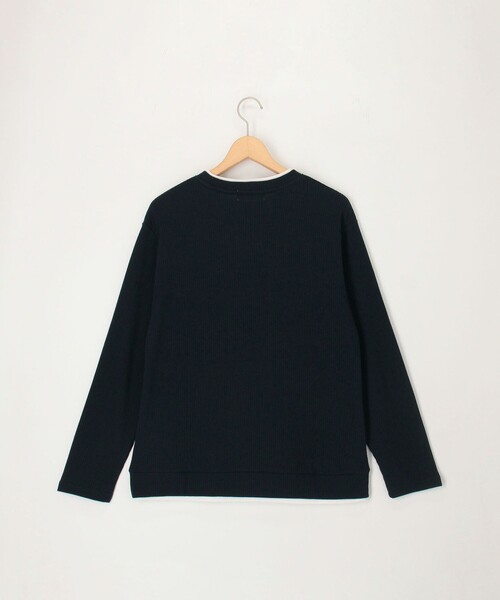 NOLLEY'S LIGHT(ノーリーズライト)の「TCワッフルフェイクレイヤードロンT(Tシャツ/カットソー・メンズ・チャコールグレー/ネイビー/グレイッシュベージュ/ホワイト・L/M)」の14枚目の写真