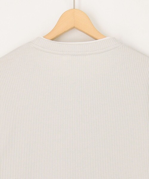 NOLLEY'S LIGHT(ノーリーズライト)の「TCワッフルフェイクレイヤードロンT(Tシャツ/カットソー・メンズ・チャコールグレー/ネイビー/グレイッシュベージュ/ホワイト・L/M)」の22枚目の写真