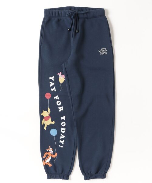 Disney（ディズニー）の「【71】【Disney/ディズニー】ミッキーマウス/くまのプーさん/ティガー/ピグレット スウェットジョガーパンツ/スウェットパンツ/ルームウェア/ワンマイルウェア/キャラクター/古着MIX/レディース（S)（スウェットパンツ・レディース・ホワイト/ブラック/ブラウン/ブラック系/ホワイト系/グレー系/ネイビー/グレー・M/L）」の8枚目の写真