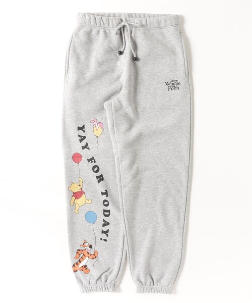 Disney（ディズニー）の「【71】【Disney/ディズニー】ミッキーマウス/くまのプーさん/ティガー/ピグレット スウェットジョガーパンツ/スウェットパンツ/ルームウェア/ワンマイルウェア/キャラクター/古着MIX/レディース（S)（スウェットパンツ・レディース・ホワイト/ブラック/ブラウン/ブラック系/ホワイト系/グレー系/ネイビー/グレー・M/L）」の5枚目の写真