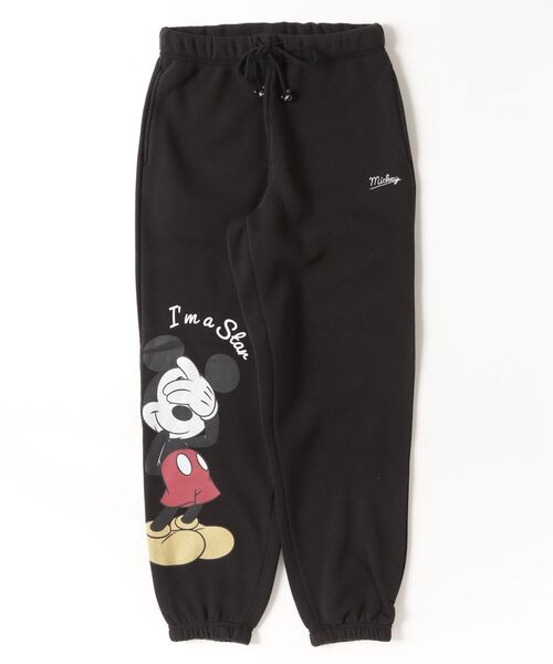 Disney（ディズニー）の「【71】【Disney/ディズニー】ミッキーマウス/くまのプーさん/ティガー/ピグレット スウェットジョガーパンツ/スウェットパンツ/ルームウェア/ワンマイルウェア/キャラクター/古着MIX/レディース（S)（スウェットパンツ・レディース・ホワイト/ブラック/ブラウン/ブラック系/ホワイト系/グレー系/ネイビー/グレー・M/L）」の3枚目の写真