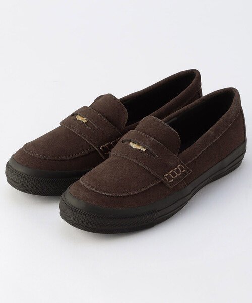 CONVERSE（コンバース）の「CONVERSE/コンバース ALL STAR COINLOAFER SU/オールスター コインローファー スエード[23.0~25.0cm展開]　限定展開（ローファー・レディース・ブラック/ブラウン・23.0cm/25.0cm/24.0cm）」の2枚目の写真