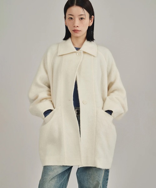 louren/ローレン】shaggy midi coat/シャギーミディコート（ステン
