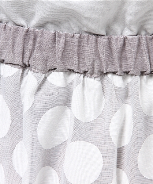 POU DOU DOU（プードゥドゥ）の「オーガンジーオパールドットロングスカート（スカート・レディース・ブラック/オフホワイト/ブルー・3）」の10枚目の写真