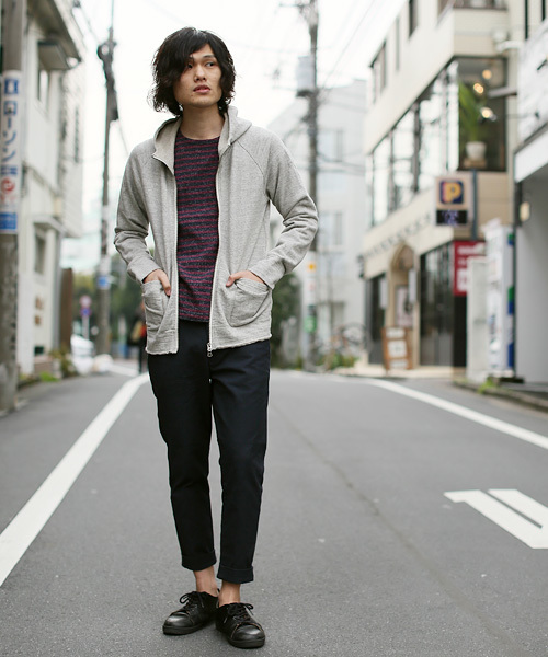 quadro（クオドロ）の「リネンループ裏毛ZIPパーカー（パーカー）」 - WEAR