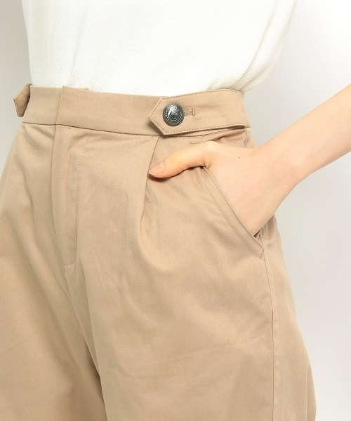 grove（グローブ）の「ツイルワイドチノパンツ（その他パンツ・レディース・ベージュ/ブルー・02/03）」の6枚目の写真