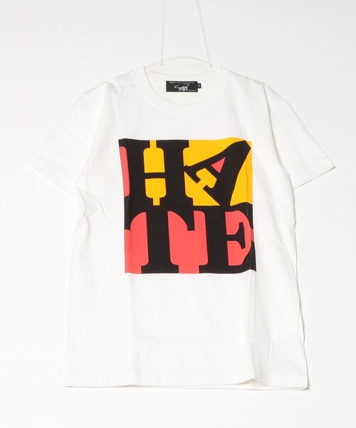 Sync.(スィンク)の「Sync. 【D*FACE】TEE "HATE"(Tシャツ/カットソー・メンズ・ホワイト/ヘザーグレー/ブラック・MEDIUM/X-LARGE/SMALL/LARGE)」の1枚目の写真