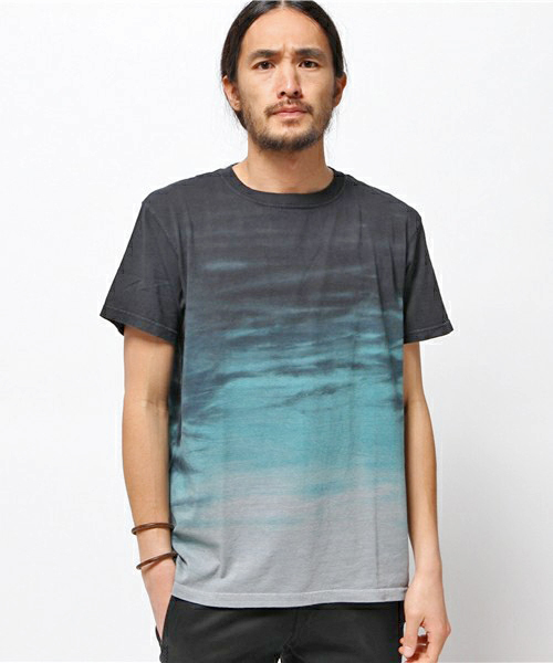 Good On(グッドオン)の「Good On/グッドオン ホライゾンダイTEE(Tシャツ/カットソー・メンズ・ネイビー/ブルー/オレンジ/パープル/レッド/ライトグリーン/ピンク/ラスタ/イエロー・SMALL/LARGE/MEDIUM/X-LARGE)」の3枚目の写真