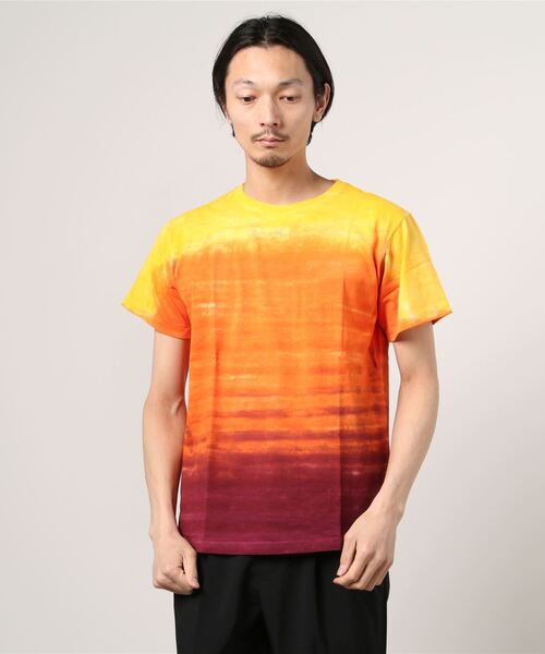 Good On(グッドオン)の「Good On/グッドオン ホライゾンダイTEE(Tシャツ/カットソー・メンズ・ネイビー/ブルー/オレンジ/パープル/レッド/ライトグリーン/ピンク/ラスタ/イエロー・SMALL/LARGE/MEDIUM/X-LARGE)」の8枚目の写真