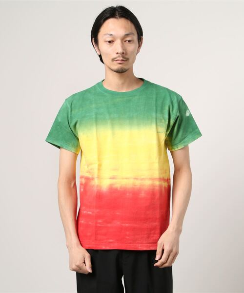 Good On(グッドオン)の「Good On/グッドオン ホライゾンダイTEE(Tシャツ/カットソー・メンズ・ネイビー/ブルー/オレンジ/パープル/レッド/ライトグリーン/ピンク/ラスタ/イエロー・SMALL/LARGE/MEDIUM/X-LARGE)」の1枚目の写真