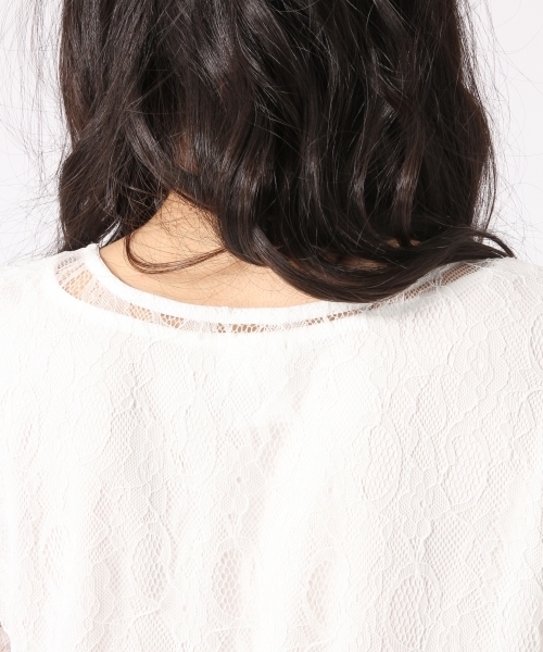 HARE(ハレ)の「レースロングプルオーバー(HARE)(Tシャツ/カットソー・レディース・ブラック/オフホワイト・FREE)」の10枚目の写真