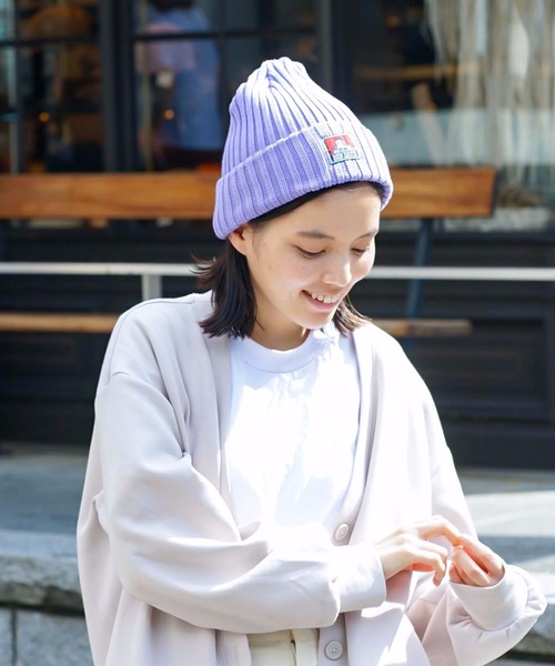 BEN DAVIS（ベンデイビス）の「【BEN DAVIS/ベンデイビス】コットンニットキャップ ビーニー（ニットキャップ/ビーニー・メンズ・ブラック/レッド/スミクロ/ネイビー/ブルー系その他/チャコールグレー/ホワイト/ワイン/ブルー/マスタード/グレー/ダークグリーン/パープル/ベージュ/サックスブルー/ライトピンク/イエロー系その他/ライトパープル/ライトブラウン・FREE）」の14枚目の写真