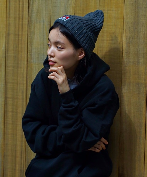 BEN DAVIS（ベンデイビス）の「【BEN DAVIS/ベンデイビス】コットンニットキャップ ビーニー（ニットキャップ/ビーニー・メンズ・ブラック/レッド/スミクロ/ネイビー/ブルー系その他/チャコールグレー/ホワイト/ワイン/ブルー/マスタード/グレー/ダークグリーン/パープル/ベージュ/サックスブルー/ライトピンク/イエロー系その他/ライトパープル/ライトブラウン・FREE）」の4枚目の写真