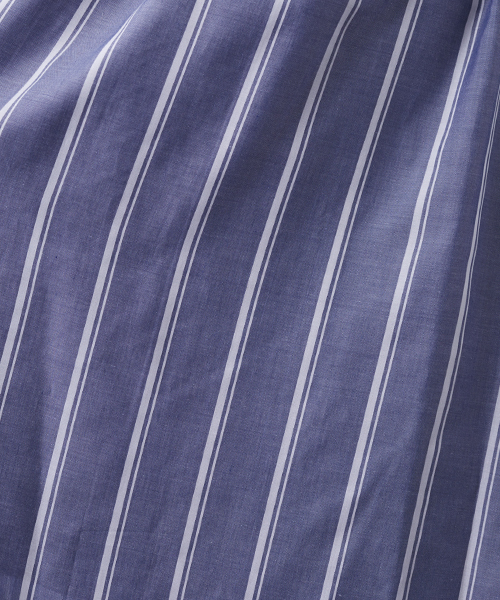 STUDIOUS（ステュディオス）の「【STUDIOUS】 スキッパーエアリーワンピース（ワンピース・レディース・キャメル/ネイビー/カーキ/ブルー/サックスブルー/チェック/バーガンディー/マルチ/ブラウン・FREE）」の12枚目の写真