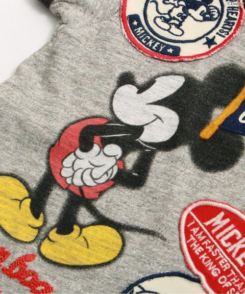 BREEZE（ブリーズ）の「Disney（ディズニー）ミッキーリンガーTシャツ（Tシャツ/カットソー・キッズ・キナリ/グレー・140/110/130/90/95/80/100/120）」の11枚目の写真