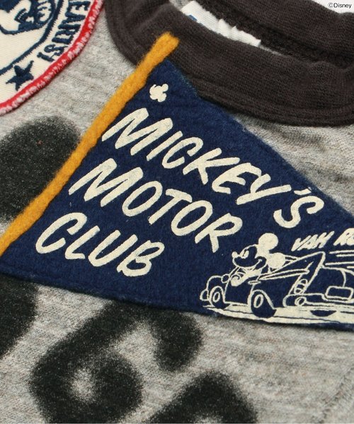 BREEZE（ブリーズ）の「Disney（ディズニー）ミッキーリンガーTシャツ（Tシャツ/カットソー・キッズ・キナリ/グレー・140/110/130/90/95/80/100/120）」の14枚目の写真