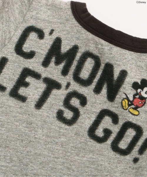 BREEZE（ブリーズ）の「Disney（ディズニー）ミッキーリンガーTシャツ（Tシャツ/カットソー・キッズ・キナリ/グレー・140/110/130/90/95/80/100/120）」の8枚目の写真