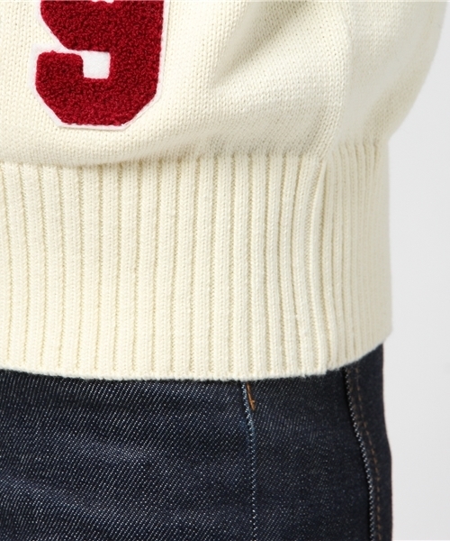 HYSTERIC GLAMOUR（ヒステリックグラマー）の「EVIL ANGELワッペン レタードCD（カーディガン/ボレロ・レディース・ホワイト/トップグレー/ブラック・FREE）」の9枚目の写真